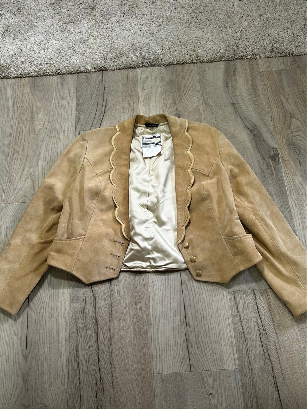 Vintage leather Pioneer Wear riding jacket